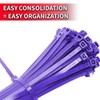 Pro Tie PR11SD100 11.8-Inch Purple Standard Duty Color Cable Tie,
