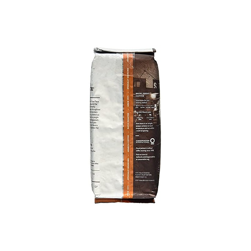 Starbucks Decaf Whole Bean Coffee, Pike Place , 16 OZ