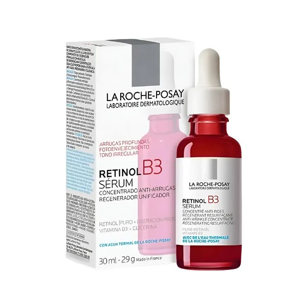 Retinol B3 Serum Facial Antiarrugas Profundas Frasco Rojo