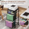 Sbanmao 3 Drawer Mobile File Cabinet for Home Office, Rolling