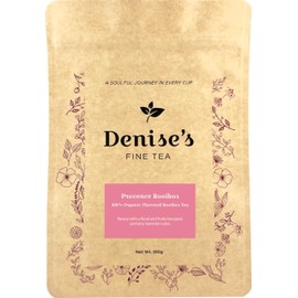 Denise's Fine Tea, USDA Organic, Provence Rooibos, Flavored Rooibos Tea, Caffeine-Free, Loose Leaf (100g)