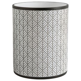 Allure Home Creation Shelby Resin Grey Multicolored Wastebasket Trash Can, Compact Size, 1.74 Gallons