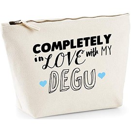 Hippowarehouse Completely in love with my Degu printed make up cosmetic wash bag 18x19x9cm