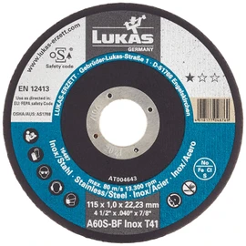 Cutting disc, 115 x 1.0 x 22.2 mm Metal, Straight