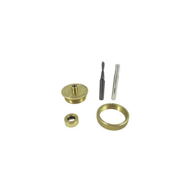 Taytools 300011 Router Inlay Kit Solid Brass 3 Piece Guide