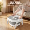 Collapsible Foot Bath Tub with Long Handle Foot Brush, Foldable