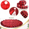 Christmas Tree Topper Bow Buffalo Plaid Christmas Tree Topper Xmas