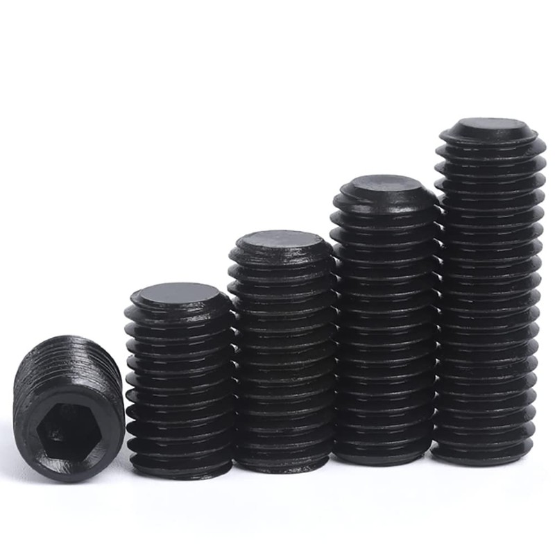 10 Pcs Set Screw with Hole M6 Screw Black Potato