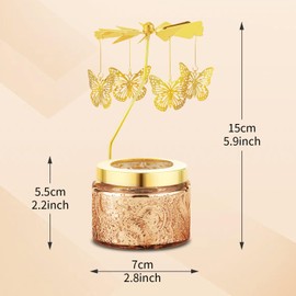 SIHUIVOV Butterfly Candle Gift Sets, Unique Birthday Gifts for Women Mom Friends, Rotatable Scented Candles for New Jobs, Anniversaries, Christmas, Thanksgiving, Ideal for Relaxation Home Decor