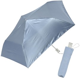 a.s.s.a Sun Umbrella, Satin, 100% UV Protection, Light Blocking, Long Umbrella, Stylish, Folding Umbrella, 19.7 inches (50 cm), Cute Brand, FMS 800/Aqua