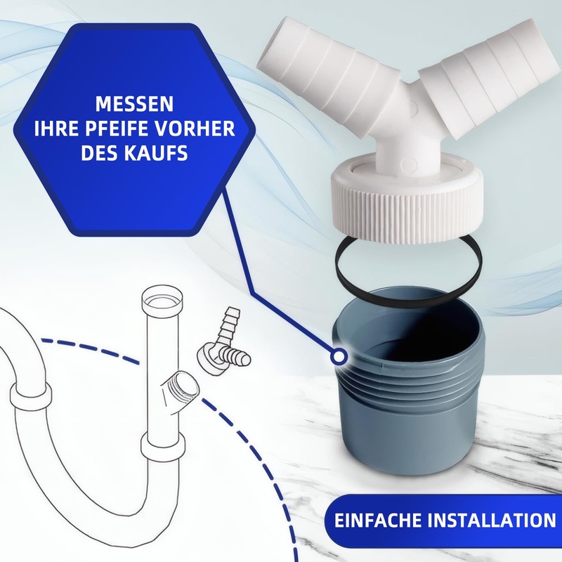 Huotflame Washing Machine Drain Adapter 2 in 1 Y Splitter