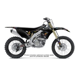 2020-2025 KLX 300 R MAYHEM Black Senge Graphics Base Kit Compatible with Kawasaki