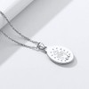 Nofade Silver Virgin Mary Necklace for Women Men 925 Sterling