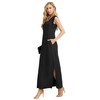 GRECERELLE Women's Summer Casual Loose Beach Split Long Maxi Dress