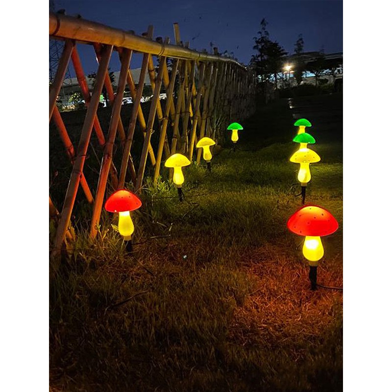 Solar Mushroom String Light Outdoor Garden Decoration Lights LED Mushroom