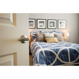 Design House 702092 Delavan 2-Way Adjustable Passage Door Lever, Satin Nickel