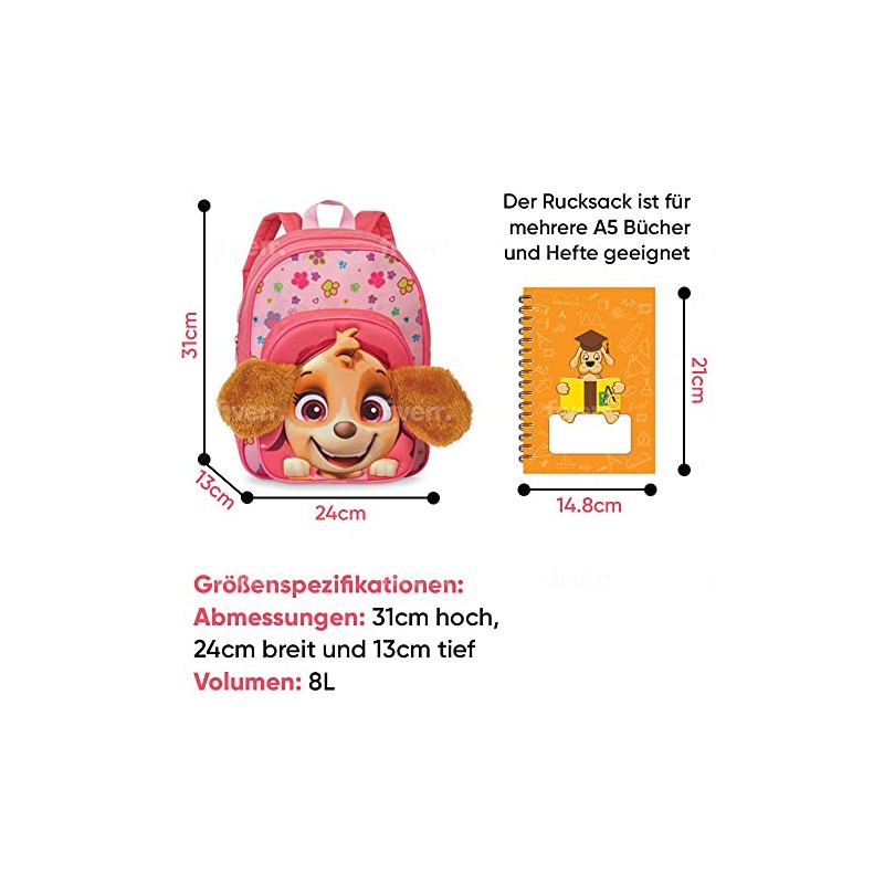 Fabrizio Patrol Backpack Nursery Backpack for Girls from 3-6 Years