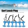6Pcs Surf Board Leash Leg Rope Plug Nylon Plastic Surf