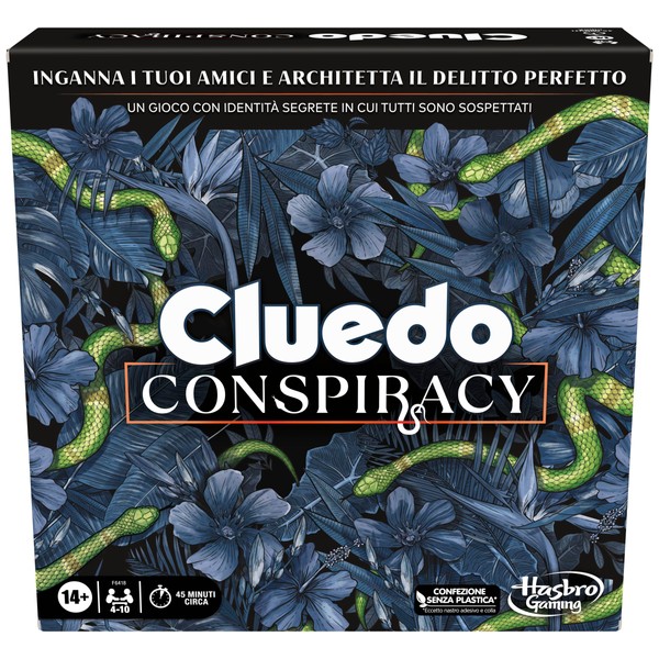 Cluedo Conspiracy Board Game for Adults and Teens Ages 14+ - Secret Identity Strategy Game for 4-10 Players