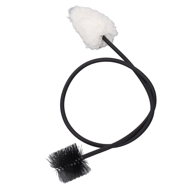 Saxophone Neck Cleaning Brush 50cm Bendable Metal Cotton Thread and