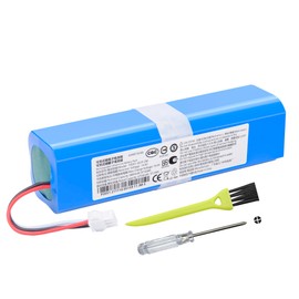 Vacuum Battery for Coredy L900 L900W L900X, for Kyvol Cybovac S31, for Lydsto R1, for Uoni V980 Max V980 Plus, for NEABOT N2 Sweeping Robot Vacuum Cleaner with Tools 14.4V 6800mAh