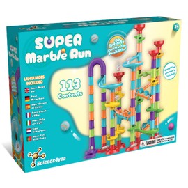 Science4you Super Marble Run from 3+ Years - Marble Game with Marbles Included, Marble Runs + 113 Pieces, STEM Ball Game, Toys and Gifts from 3+ Years for Boys and Girls