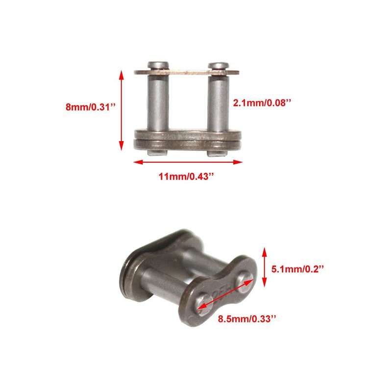 PRO BAT 25H 152 Links Drive Chain with Master Joiner