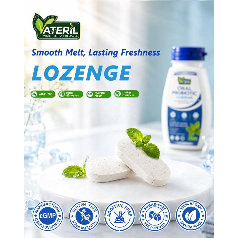 Oral Probiotics Lozenges for Adults Bad Breath, 8 Billion CFU,