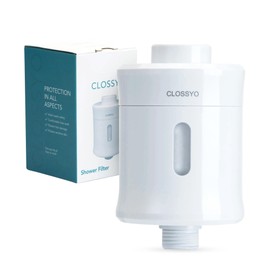 CLOSSYO Multi-Stage Shower Filter, 15000L Capacity with KDF55 - Removes Chlorine, Softens Hard Water