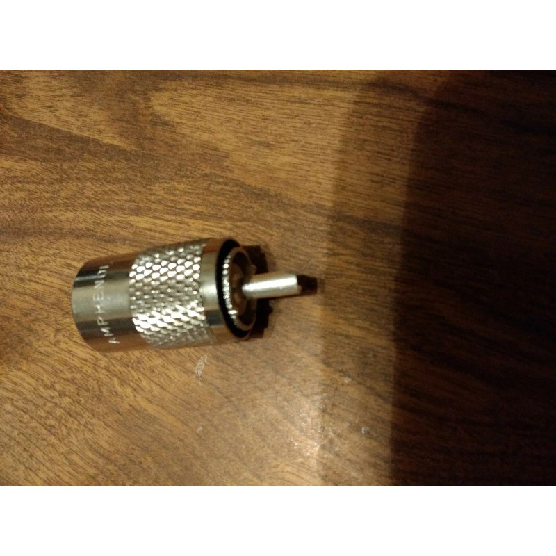 Amphenol 83-1SP-15RFX, PL259 type, UHF Coaxial, Straight Plug, See description