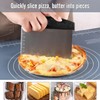 HENWUBEI 3 Pieces Dough Pastry Bench Cutter Scraper, Stainless Steel