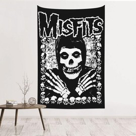 The Misfits tapestry poster wall hanging is suitable for bedroom decoration, suitable for teenagers, girls, boys, dormitories 40 * 60 Curtain Curtain - Color: 60*80