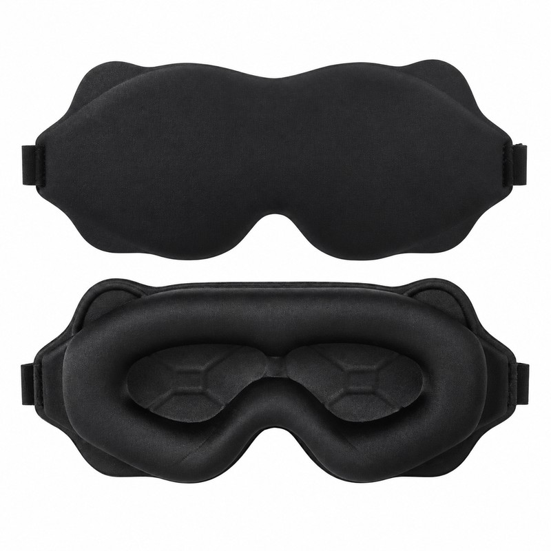 3D Sleep Mask for Sleeping – Soft Breathable Light-Blocking Eye