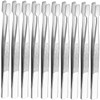 Mikinona 3sets Long Tweezers for Precision Stamp Collector Tweezers Jewelry