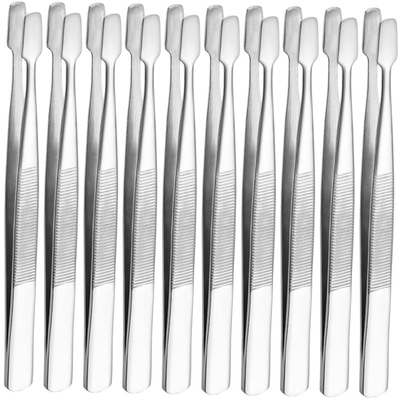 Mikinona 3sets Long Tweezers for Precision Stamp Collector Tweezers Jewelry