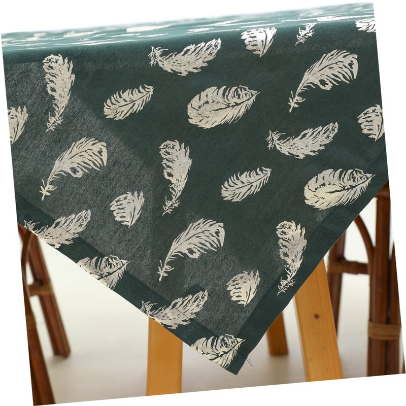 CIYODO Pattern Table Cloth Gold Stamping Cotton Linen Tablecloth for
