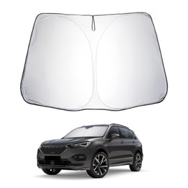 LUWU Kompatibel mit Skoda Karoq Kodiaq 2017-2022 2023 Windschutzscheibe Sonnenschutz Faltbare Sonnenblende für Auto Blockiert UV-Strahlen