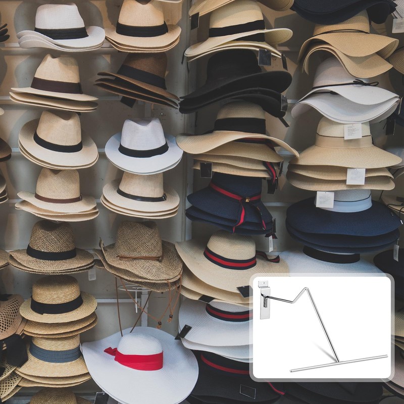 Zonon 20 Pack Slatwall Cowboy Hat Display Holder Western Cowboy