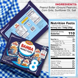 Osem Bamba Peanut Butter Puffs Snack All Natural Corn Baby Snacks 8 Pk