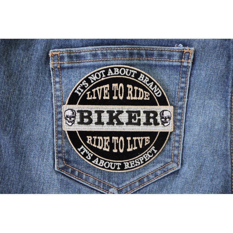 Ivamis It's Not About Brand, It's About Respect Biker Patch
