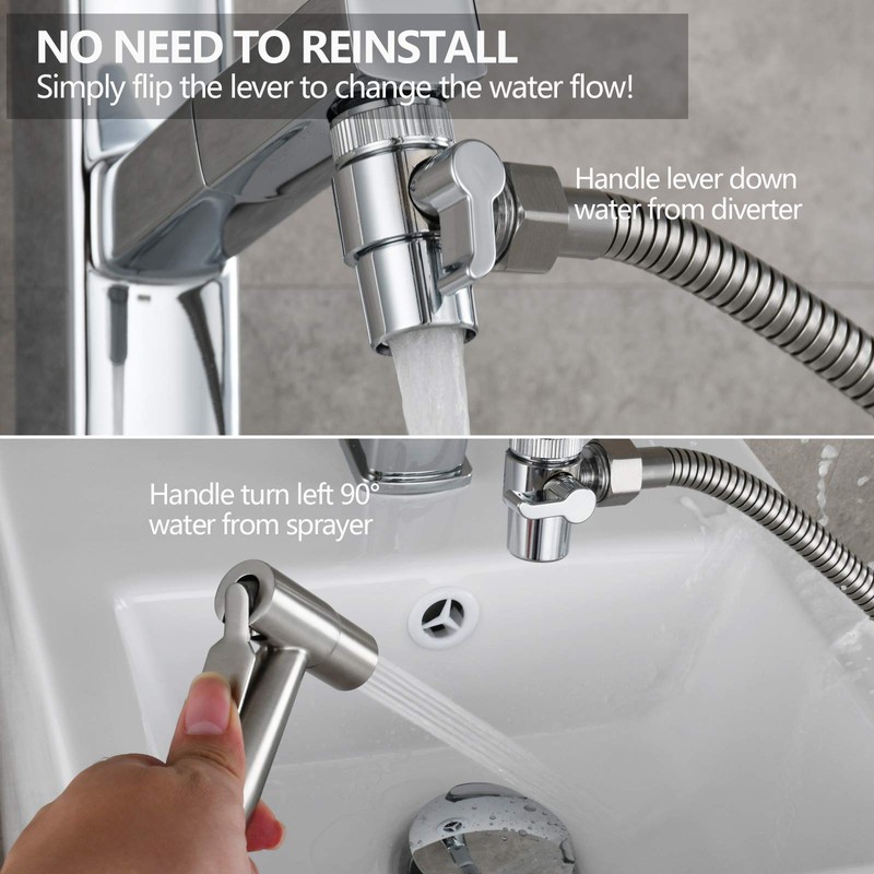 Ciencia SUS304 Stainless Steel Diverter for Kitchen Sink Bathroom Replacement