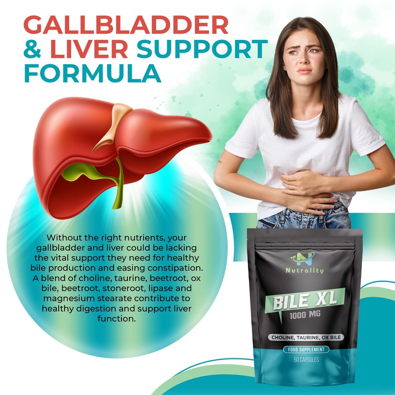 Nutrality Bile XL - 60 Capsules - Bile Supplement for