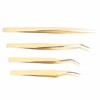 Eyelash Extension Tweezers Set Professional Stainless Steel Durable Lash Tweezers