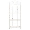 Safavieh PAT5014B Outdoor Collection Amaris Antique White Wrought Iron 4-Tier