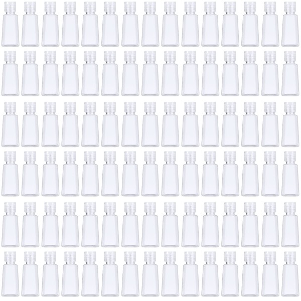 JAPCHET 100 Pack 1oz/ 30ml Empty Bottles with Flip Cap,
