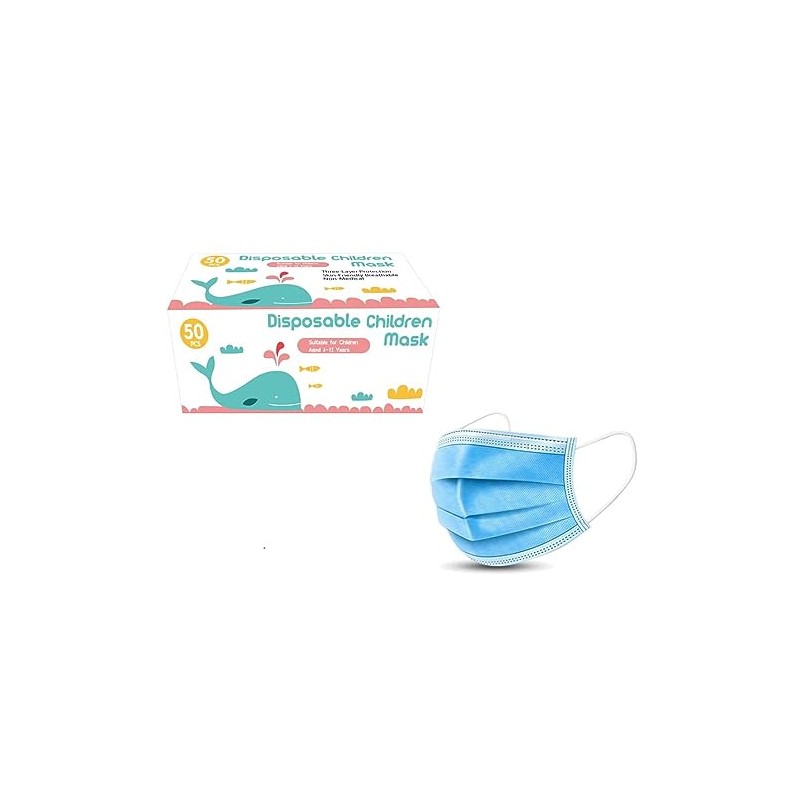 Children Disposable Face Mask 50 Pack