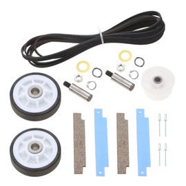 12001541 Dryer Drum Roller Kit, 306508 Drum Bearing Kit, WP6-3700340 Dryer Idler Pulley & WP33002535 Drum Belt, Replacement for Maytag Crosley Dryer Replace Parts 303373, 306508VP, 33001783, 33002535