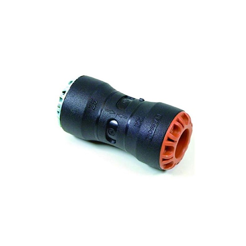 Plass-ONE 20mm x 15mm Push Fit MDPE to Copper Coupling