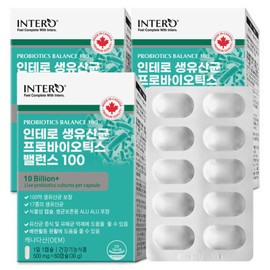 formulaintero Live Lactobacillus Probiotics Balance 100 60 capsules / 생유산균 프로바이오틱스 밸런스 100 60캡슐 X 3박스 (6개월분) 캐나다산 100억 보장