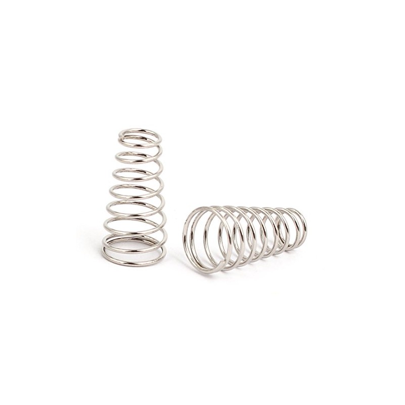 sourcingmap 10mmx6mmx19mm Metal Taper Conical Compression Spring Silver Tone 45pcs